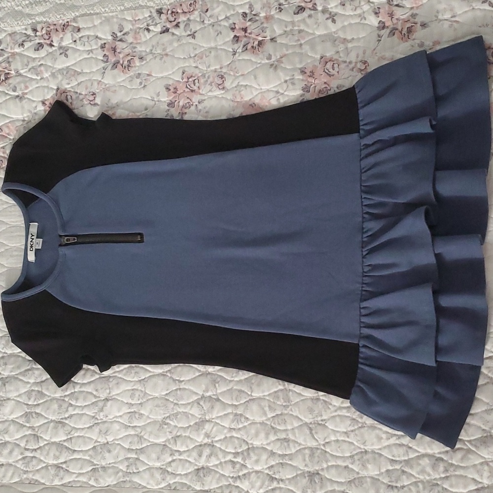 DKNY girls dress blue/black  size M (8/10)